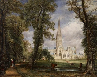 Catedral de Salisbury desde el jardín del obispo